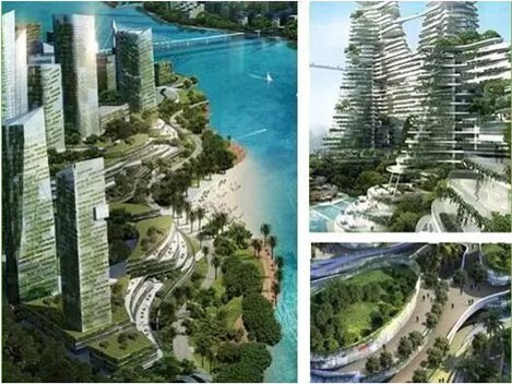 مدينة الغابات الماليزية من حديقة الريف